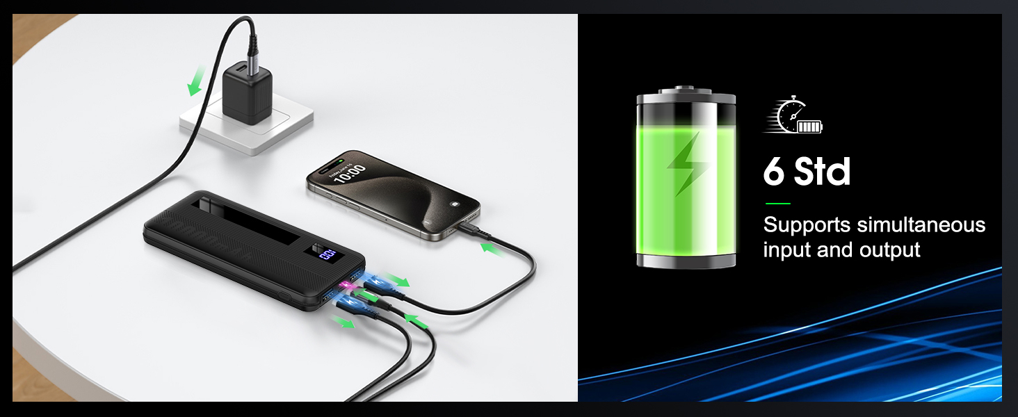 Dbasne Portable Charger, 10000mAh Ultral Slim Power Bank 3A Fast Charging, LED Display Phone Battery Pack Compatible with iPhone 16 15 14 13 Pro Plus Max Smartphone Android Tablet etc 10 Dbasne Portable Charger, 10000mAh Ultral Slim Power Bank 3A Fast Charging, LED Display Phone Battery Pack Compatible with iPhone 16 15 14 13 Pro Plus Max Smartphone Android Tablet etc-