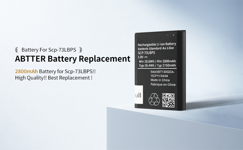 SCP-73LBPS Battery,High Capacity Battery for Kyocera DuraXV Extreme E4810 Verizon Flip Phone Battery Replacement 2800mAh 3.8V/10.6Wh 7 SCP-73LBPS Battery,High Capacity Battery for Kyocera DuraXV Extreme E4810 Verizon Flip Phone Battery Replacement 2800mAh 3.8V/10.6Wh-
