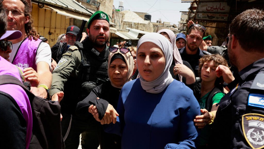 Scuffles break out as Israelis march through occupied East Jerusalem | Occupied East Jerusalem