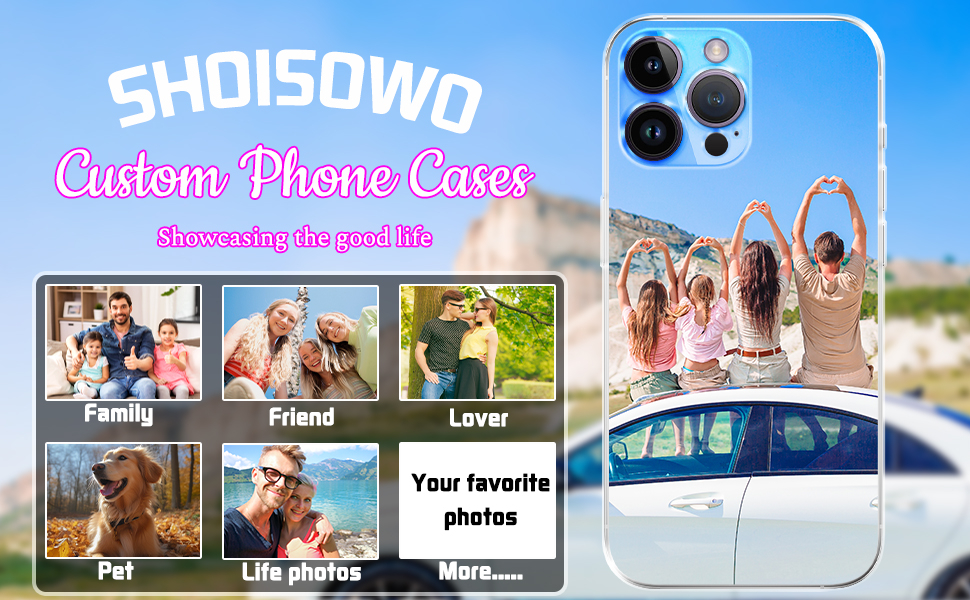 Personalized Photo Phone Case, with iPhone 16 15 14 13 12 11 Pro Max Plus Mini XR XS X, Custom Picture Design Your Own Collage Phone Cover for Family Friends Couple Gift Compatible (1 Photo) 8 Personalized Photo Phone Case, with iPhone 16 15 14 13 12 11 Pro Max Plus Mini XR XS X, Custom Picture Design Your Own Collage Phone Cover for Family Friends Couple Gift Compatible (1 Photo)-