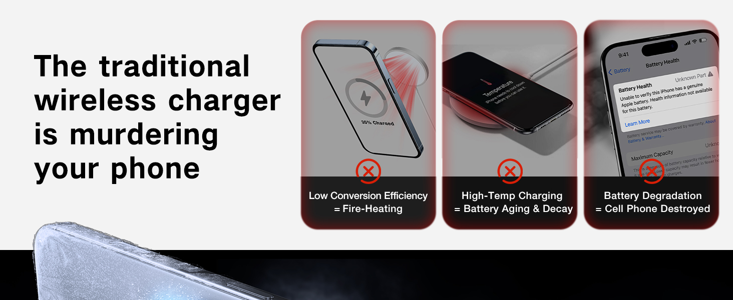 TORRAS PolarCircle Qi2 Mag-Safe Charger, 15W Cooling Magnetic Pad for iPhone 16/15/14/13, Wireless Charger for Samsung Galaxy S25 with 360°Spin Stand, Semiconductor Game Cooler, with 5ft Type-C Cable 9 TORRAS PolarCircle Qi2 Mag-Safe Charger, 15W Cooling Magnetic Pad for iPhone 16/15/14/13, Wireless Charger for Samsung Galaxy S25 with 360°Spin Stand, Semiconductor Game Cooler, with 5ft Type-C Cable-