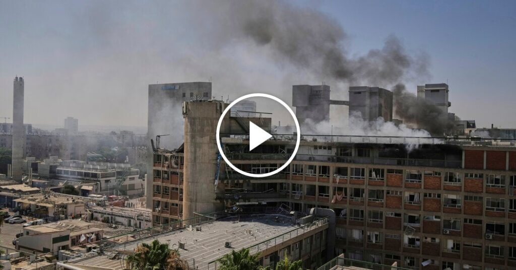 Inferno Erupts at Israeli Hospital Following Iranian Missile Attack