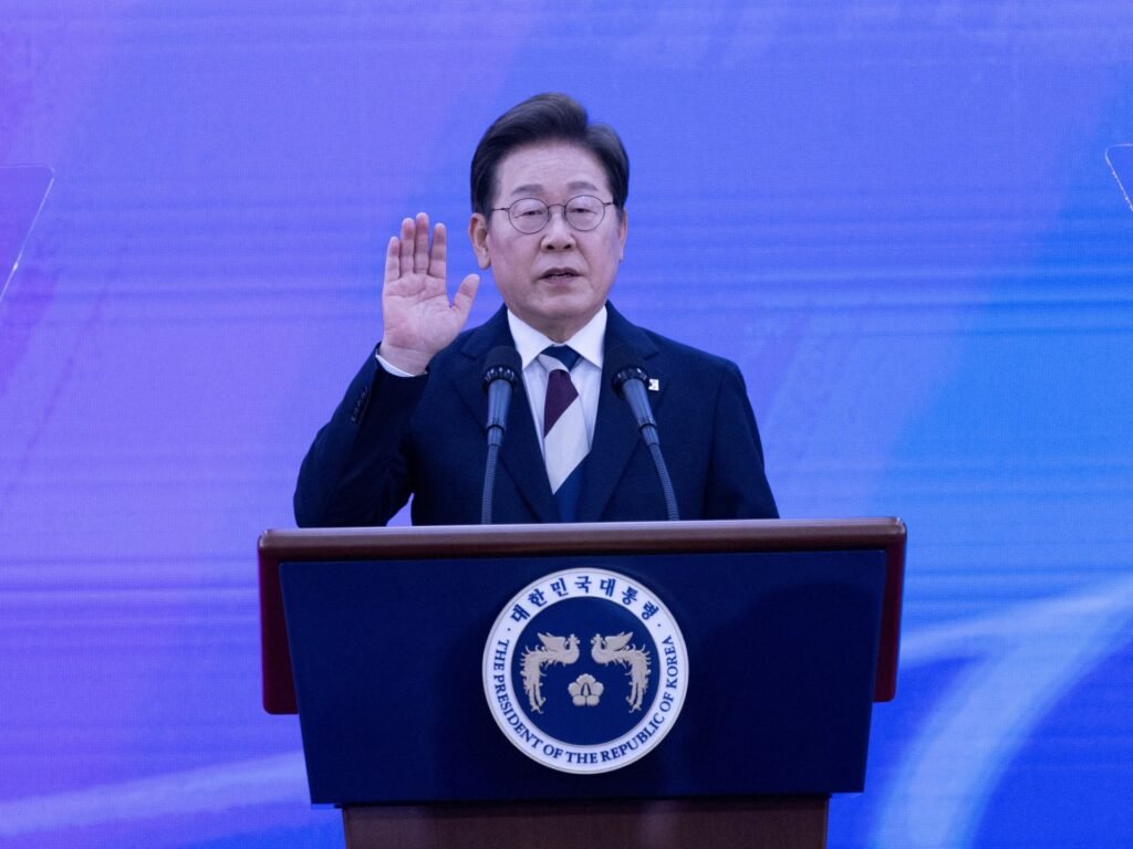 “President Lee of South Korea Vows to Mend Divides in Inaugural Speech”