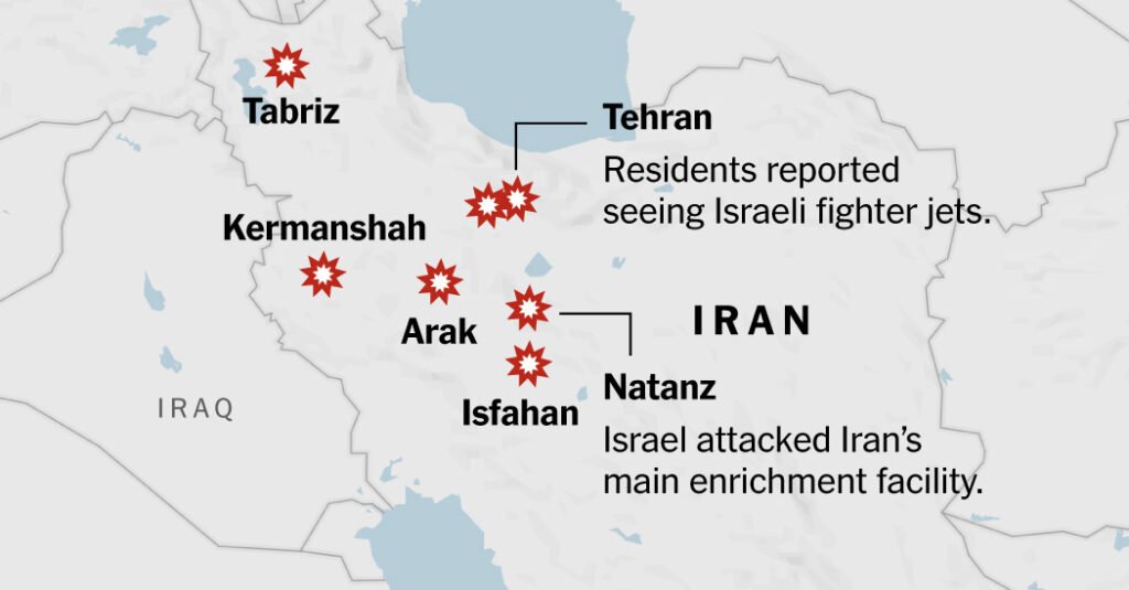 “Unveiling the Skies: A Visual Journey Through Israel’s Assault on Iran’s Nuclear Ambitions”