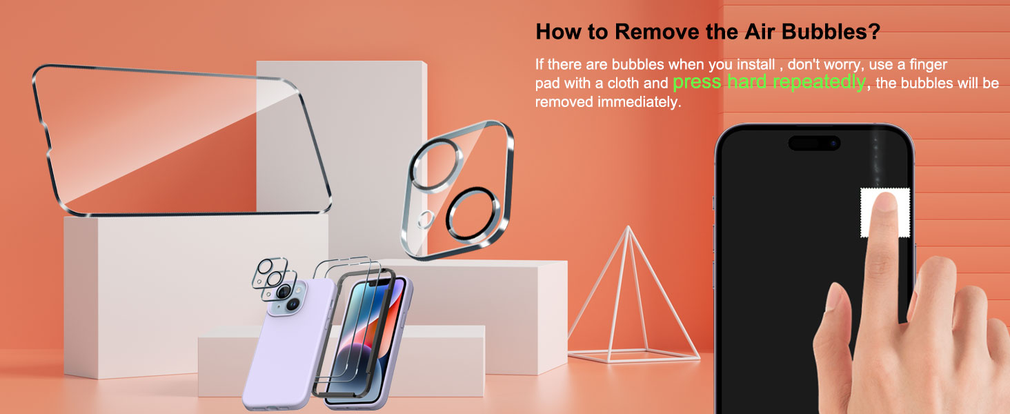 "Ultimate Protection: QHOHQ Triple Pack Screen and Camera Lens Shields for iPhone 14/13 – Unmatched Clarity and Toughness!" 9 "Ultimate Protection: QHOHQ Triple Pack Screen and Camera Lens Shields for iPhone 14/13 – Unmatched Clarity and Toughness!"-