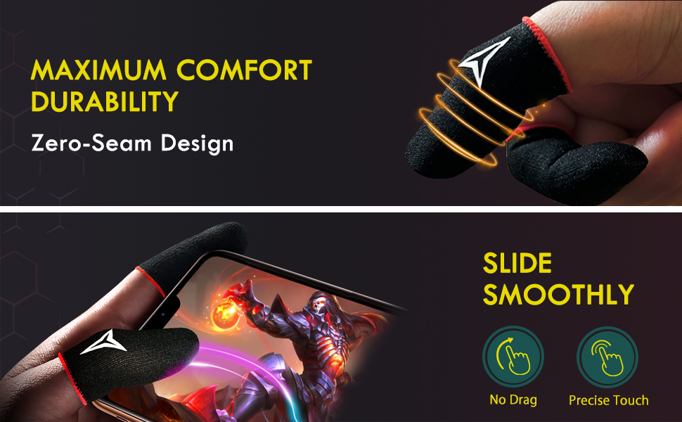 "Ultimate Gaming Comfort: Nuozme 6-Pack Touchscreen Finger Sleeves for Precision Play" 11 "Ultimate Gaming Comfort: Nuozme 6-Pack Touchscreen Finger Sleeves for Precision Play"-