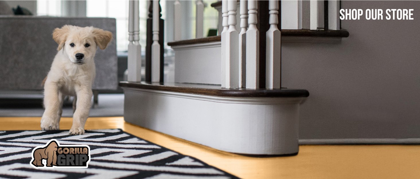GORILLA GRIP Extra Strong Rug Pad Gripper, Grips Keep Area Rugs Safe and in Place, Thick, Slip and Skid Resistant Pads for Hard Floors Under Carpet Mat Cushion and Hardwood Floor Protection 2x3 FT 10 GORILLA GRIP Extra Strong Rug Pad Gripper, Grips Keep Area Rugs Safe and in Place, Thick, Slip and Skid Resistant Pads for Hard Floors Under Carpet Mat Cushion and Hardwood Floor Protection 2x3 FT-