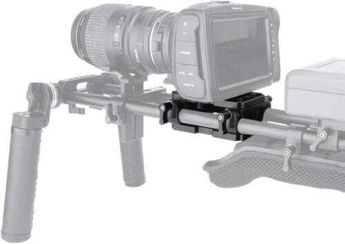 NICEYRIG Shoulder Support Camera Baseplate with 15mm Rod Clamp Railblock for Rod Support/DSLR Rig Cage - 이미지 2