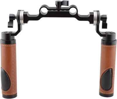 "Elevate Your Filmmaking: CAMVATE Premium Leather Handgrips for 15mm Rod Rigs" - 이미지 2