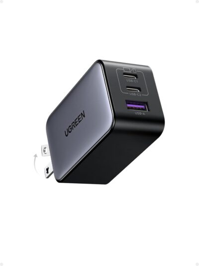 "Power Up Anywhere: UGREEN Nexode 65W GaN Charger - Compact Tri-Port Solution for All Your Devices!"