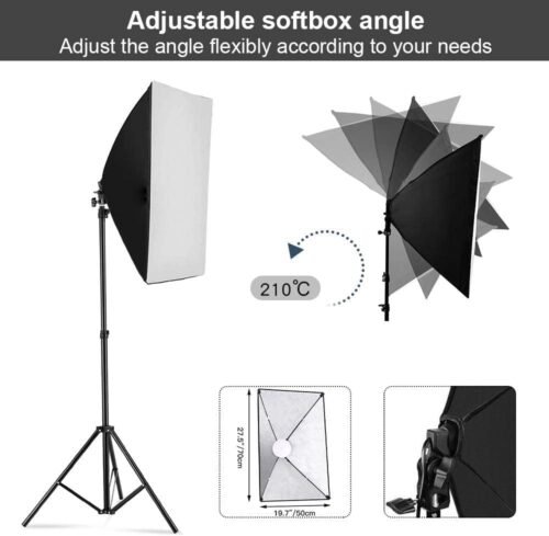 Illuminate Your Creations: MOUNTDOG 2-Piece Softbox Lighting Kit for Stunning Portraits and Products - 이미지 3