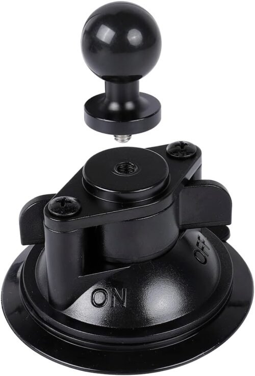 Suction Cup Base Mount with 25mm/1" Ball,Compatible with RAM Mounts and Other B Size Double Ball Socket Arm - 이미지 6