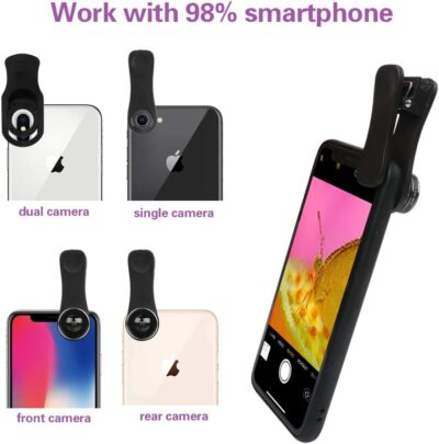 Phone Camera Lens, 6 lenses+ LED Light+ Remote Shutter+ Tripod, 18X Telephoto Zoom/Wide angle/Macro/Fisheye/CPL/Kaleidoscope camera lens kit for iPhone Xs X XR 8 7 6 Plus Samsung and Android - 이미지 8