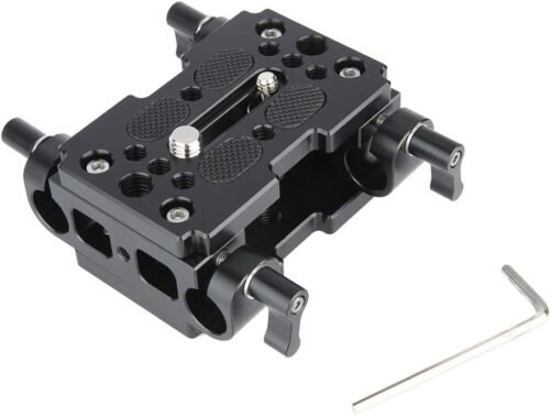 NICEYRIG Shoulder Support Camera Baseplate with 15mm Rod Clamp Railblock for Rod Support/DSLR Rig Cage - 이미지 5