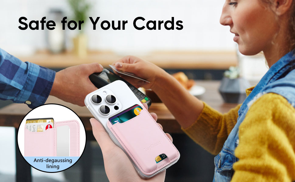 TopMade Phone Card Holder, Premium Leather Phone Wallet Stick on, Stronger 3M Adhesive Credit Card Holder for Back of Phone Case, iPhone, Samsung, and Android, RFID Blocking, Fit 4 Cards, Pink 12 TopMade Phone Card Holder, Premium Leather Phone Wallet Stick on, Stronger 3M Adhesive Credit Card Holder for Back of Phone Case, iPhone, Samsung, and Android, RFID Blocking, Fit 4 Cards, Pink-