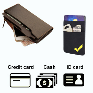 Hoblaze Stretchy Wallet Pocket: Versatile Adhesive Card Holder for Your Smartphone - 3-Pack Black 15 Hoblaze Stretchy Wallet Pocket: Versatile Adhesive Card Holder for Your Smartphone - 3-Pack Black-