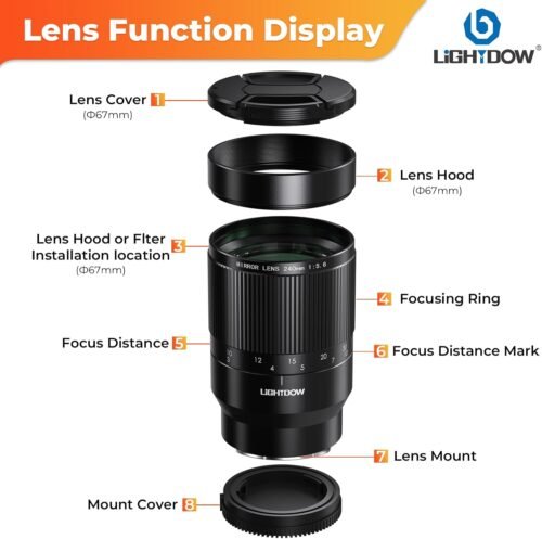 "Create Stunning Distances: Lightdow 240mm F5.6 Telephoto Lens for Canon DSLRs" - 이미지 3