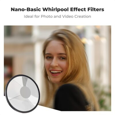 K&F Concept 82mm Halo Swirl Camera Lens Filter: Enhance Your Photography with Premium Optical Glass & Cleaning Cloth! - 이미지 2