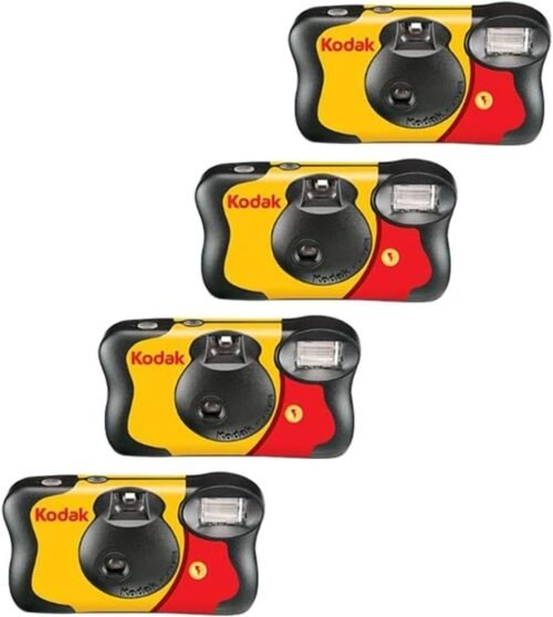 Capture Joy: Kodak Fun Saver 35mm Disposable Camera Bundle – 4 Packs of 27 Memories!
