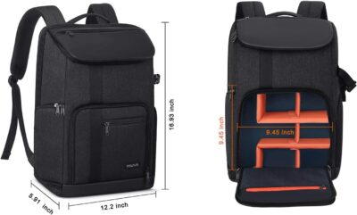 "Ultimate Photography Adventure: MOSISO DSLR Backpack with Laptop Sleeve, Tripod Holder & Rain Protection in Sleek Space Gray" - 이미지 8