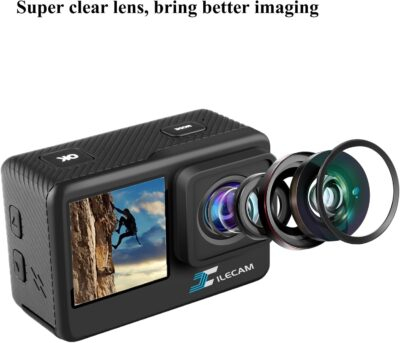 "Next-Gen 1080P Waterproof Dual Screen Action Camera: Dive Deep with 4X Zoom & Ultimate Accessories!" - 이미지 5