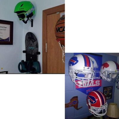 "Versatile Wall-Mounted Helmet Display Rack: Showcase Your Iron Man, Scout Trooper, Hockey, Equestrian, or Baseball Helmet in Style!" - 이미지 8