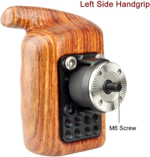 "Enhance Your Filmmaking: NICEYRIG Left-Sided Wooden Handle Grip for Nikon, Sony, and Canon Cameras" - 이미지 4