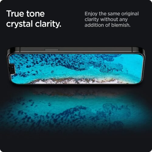 Spigen Tempered Glass Screen Protector designed for iPhone 14 Plus/iPhone 13 Pro Max [2 Pack] - 이미지 5