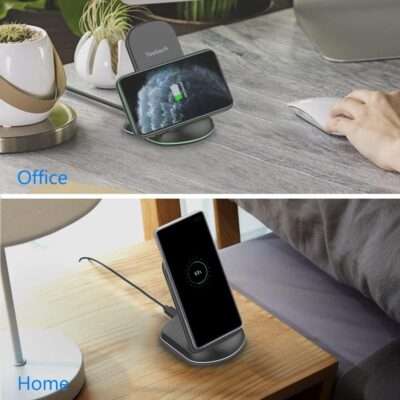 "Yootech Dual Wireless Charger: 10W Power Hub for iPhone 16 Series & Galaxy S22 – No Adapter Needed!" - 이미지 2