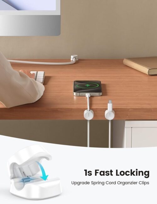 Lamicall’s Whimsical Spring Cord Keeper: Stylish Desk and Car Organizer for Tangle-Free Wires! - 이미지 2