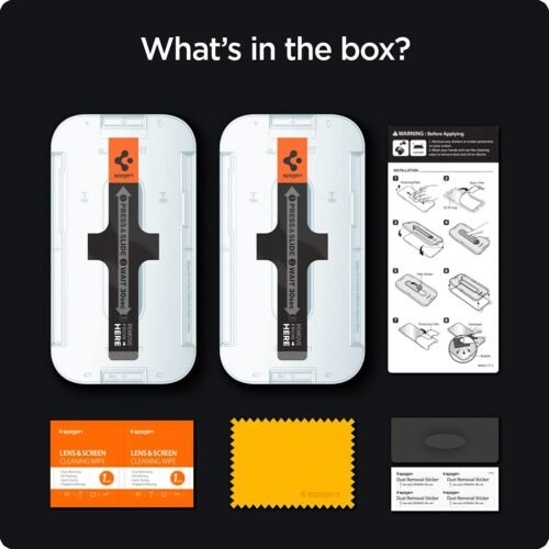 Spigen Tempered Glass Screen Protector designed for iPhone 14 Plus/iPhone 13 Pro Max [2 Pack] - 이미지 7