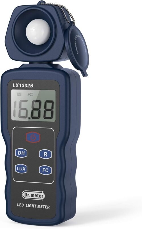 Illuminate Your World: Dr.meter's Pro LED Light Meter with 360° Flexibility and Unmatched Precision