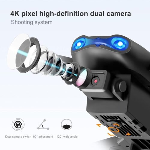"Unleash Adventure: The 2025 E99 Foldable Drone with Dual 1080P Cameras and Smart Features for Effortless Flying!" - 이미지 3