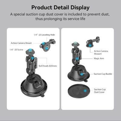 "Ultimate Adventure Mount: Double-Layer Suction Cup for GoPro, DJI, and Insta360 – 360° Flexibility for All Your Epic Moments!" - 이미지 6