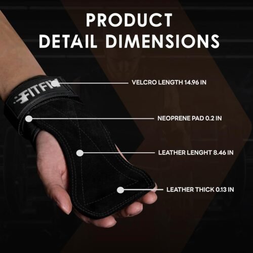 Iron Grip Double Leather Wrist Straps: Ultimate Support for Strength Training Enthusiasts (Pair) - 이미지 4