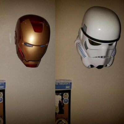 "Versatile Wall-Mounted Helmet Display Rack: Showcase Your Iron Man, Scout Trooper, Hockey, Equestrian, or Baseball Helmet in Style!" - 이미지 7