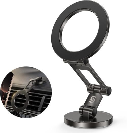 Magnetic Marvel: Syncwire's All-Metal MagSafe Car Mount for Ultimate iPhone 16-13 Pro Max Convenience!