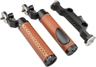 "Elevate Your Filmmaking: CAMVATE Premium Leather Handgrips for 15mm Rod Rigs" - 이미지 3