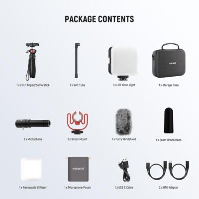 Ultimate Vlogging Power Pack: Your Go-To Kit for YouTube Success with LED Light, Versatile Tripod, and Pro Microphone! - 이미지 8