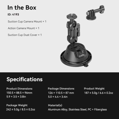 "Ultimate Adventure Mount: Double-Layer Suction Cup for GoPro, DJI, and Insta360 – 360° Flexibility for All Your Epic Moments!" - 이미지 9