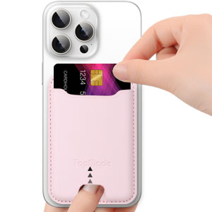 TopMade Phone Card Holder, Premium Leather Phone Wallet Stick on, Stronger 3M Adhesive Credit Card Holder for Back of Phone Case, iPhone, Samsung, and Android, RFID Blocking, Fit 4 Cards, Pink 13 TopMade Phone Card Holder, Premium Leather Phone Wallet Stick on, Stronger 3M Adhesive Credit Card Holder for Back of Phone Case, iPhone, Samsung, and Android, RFID Blocking, Fit 4 Cards, Pink-