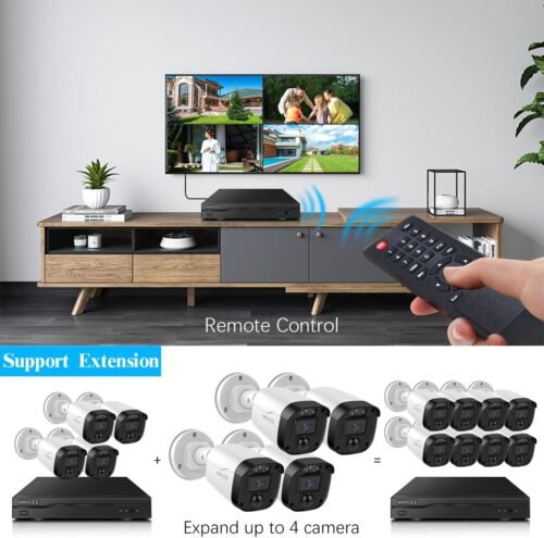 Full HD 5MP Definition Wired Security Camera System Outdoor Home Video Surveillance Cameras CCTV Camera Security System Outside Surveillance Video Indoor - 이미지 8