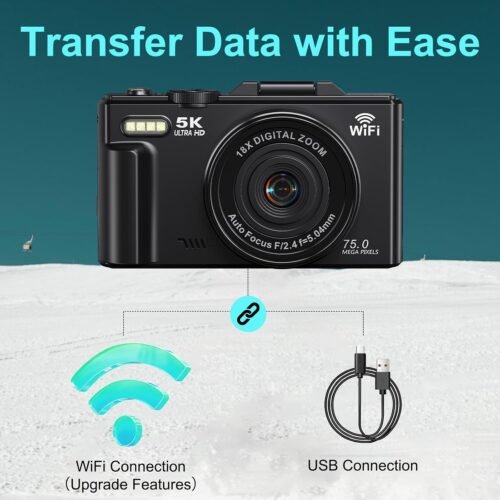 "Capture Every Moment: The Ultimate 72MP 5K Vlogging Camera with 180° Flip Screen and 18X Zoom!" - 이미지 5