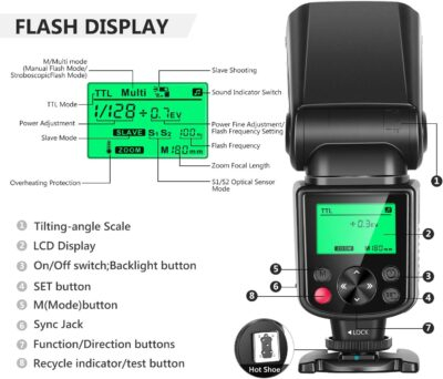 Illuminate Your Nikon: NEEWER 750II TTL Speedlite with LCD Brilliance! - 이미지 3