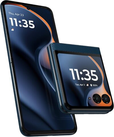 "Motorola Razr 2025: Unlocked Elegance in Pantone Gibraltar Sea | 8GB RAM, 256GB Storage & 50MP Camera"