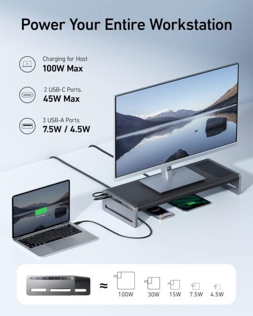 Revolutionize Your Workspace: Anker 675 12-in-1 USB-C Docking Station with Monitored Stand and Lightning-Fast Connectivity! - 이미지 5