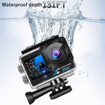"Next-Gen 1080P Waterproof Dual Screen Action Camera: Dive Deep with 4X Zoom & Ultimate Accessories!" - 이미지 2