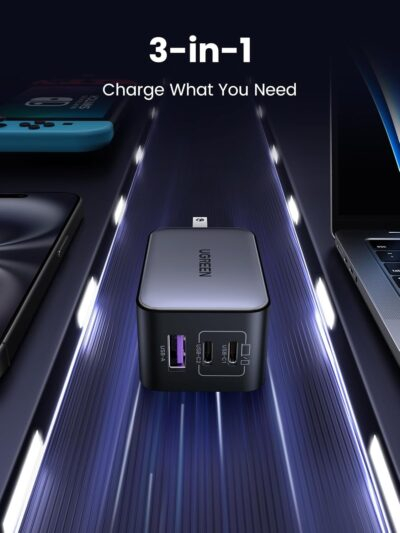 "Power Up Anywhere: UGREEN Nexode 65W GaN Charger - Compact Tri-Port Solution for All Your Devices!" - 이미지 3