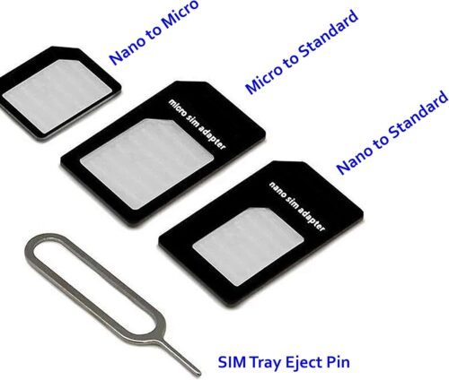 "Ultimate 10-Pack Nano & Micro SIM Adapter Set with Eject Pin Tool" - 이미지 2
