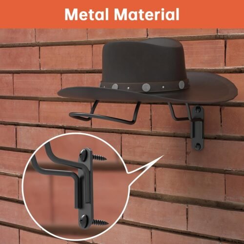 2 PCS Wall Mounted Helmet Rack Roma Helmet Holder Hook Multifunctionnal Metal Rack for Hats Mask Wall Mount Bracket Storage Display Rack with Screws for Equestrian Motorcycle Baseball Rugby Helmetet - 이미지 3